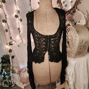 ♡ extremely rare vintage lip service webutante spider web cardigan 🕸️ ♡